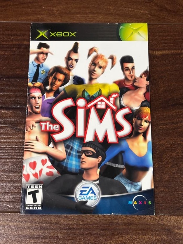 Sims XBOX Instruction Manual Only