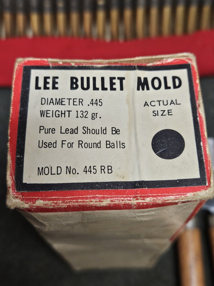 Lee .445 Dia 132 Grain Muzzleloader 445-RB Single Lead Round Ball Bullet Mold
