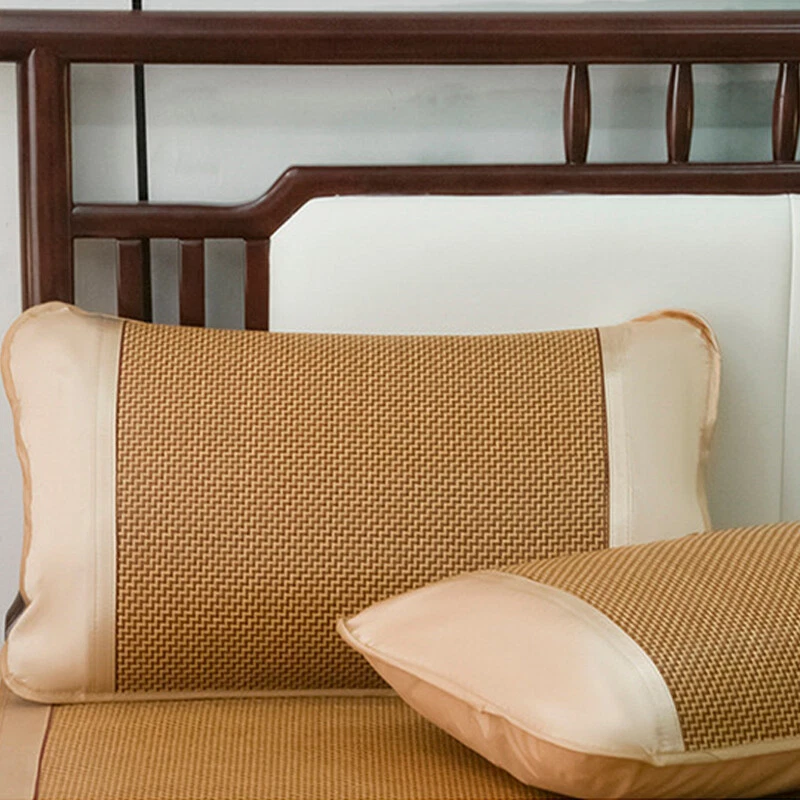 Summer Sleeping Mat For Bed Rattan Foldable Nature Bamboo Cool Bed Mat Pad
