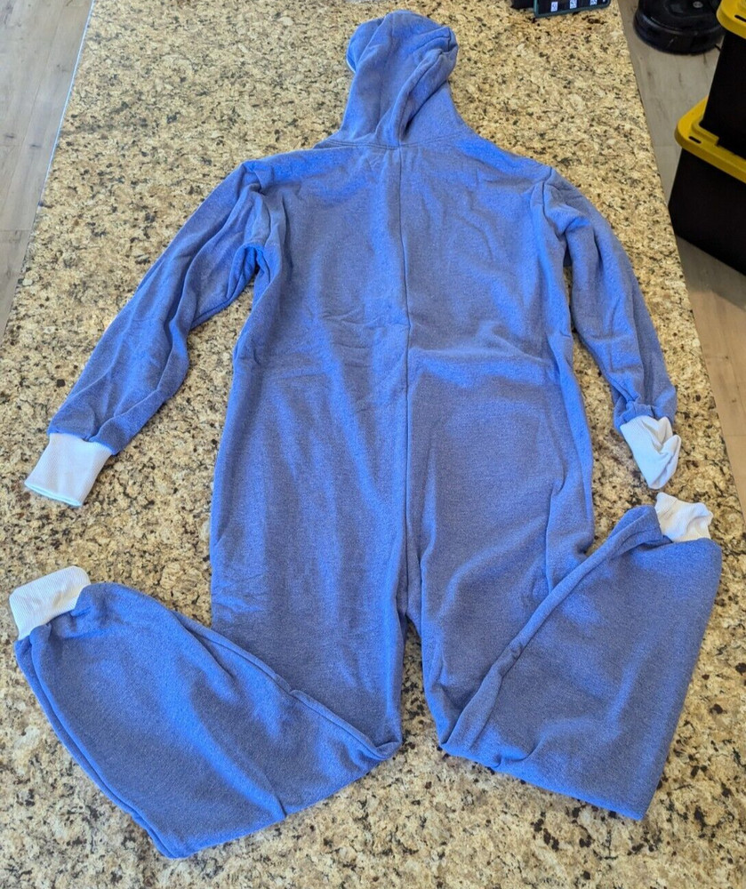 Sofa Killer Unisex One piece with white cuff Blue Heather size Medium