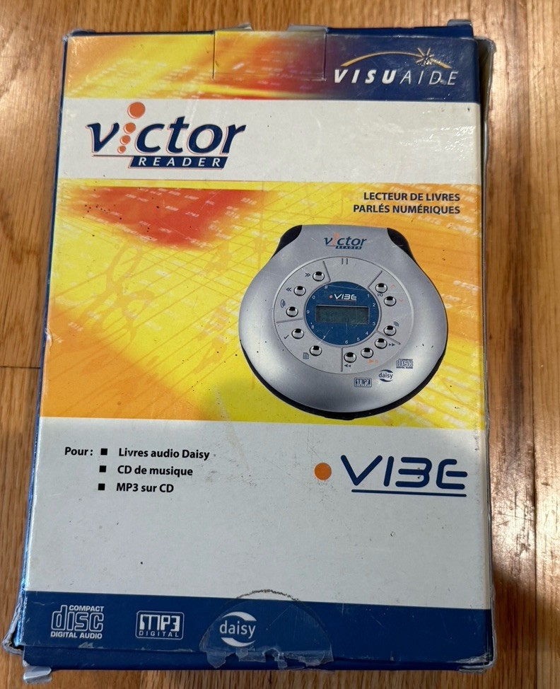 Human Ware Victor Reader Vibe CD MP3 Player in Box