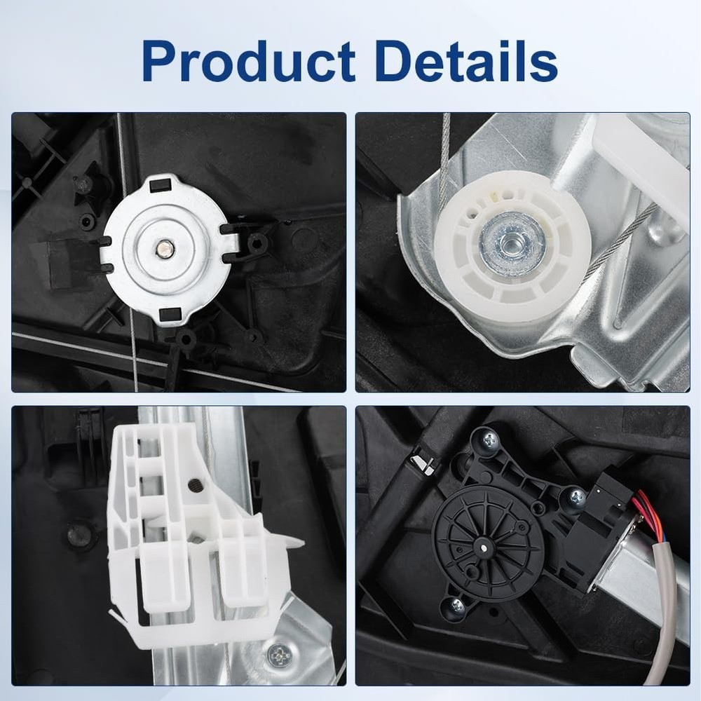 Front Driver Side Window Regulator with Motor Replacement for 2009-2012 Ram