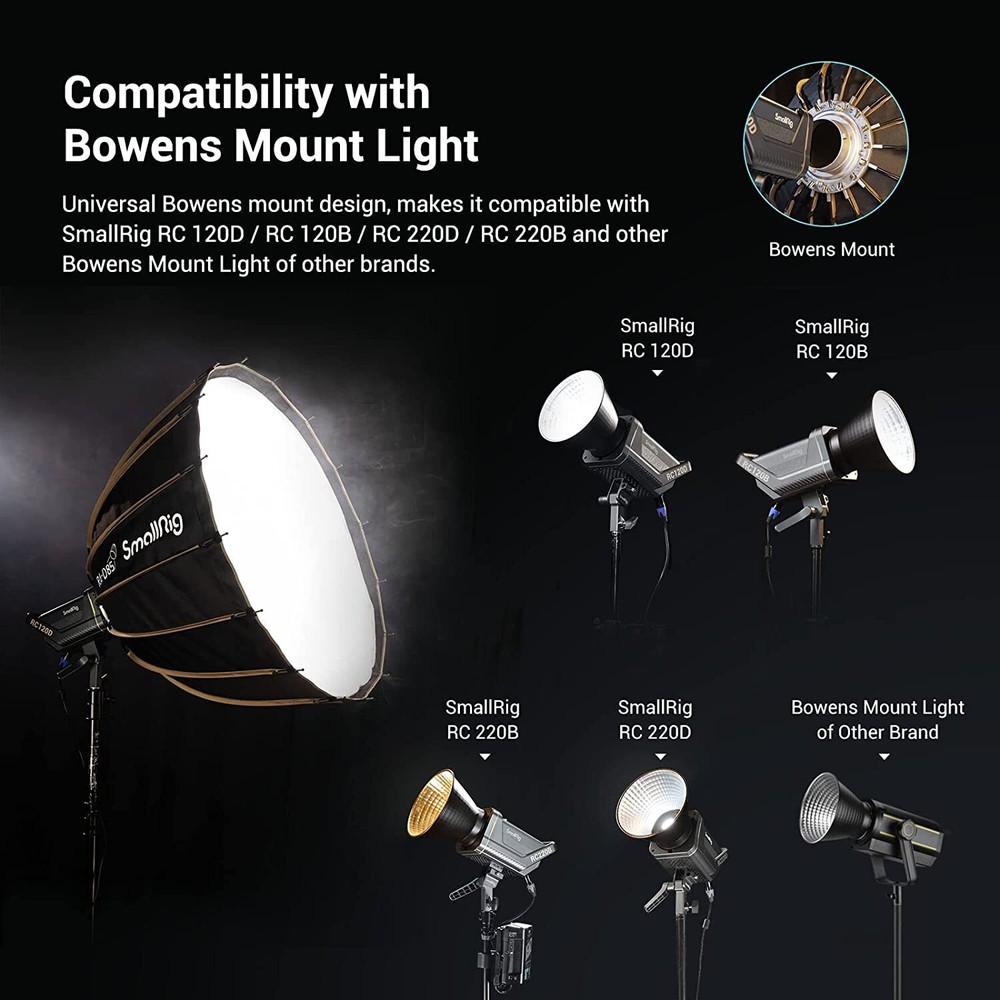 SmallRig RA-D85 Quick Release Parabolic Softbox (33.5inch/85cm) -3586