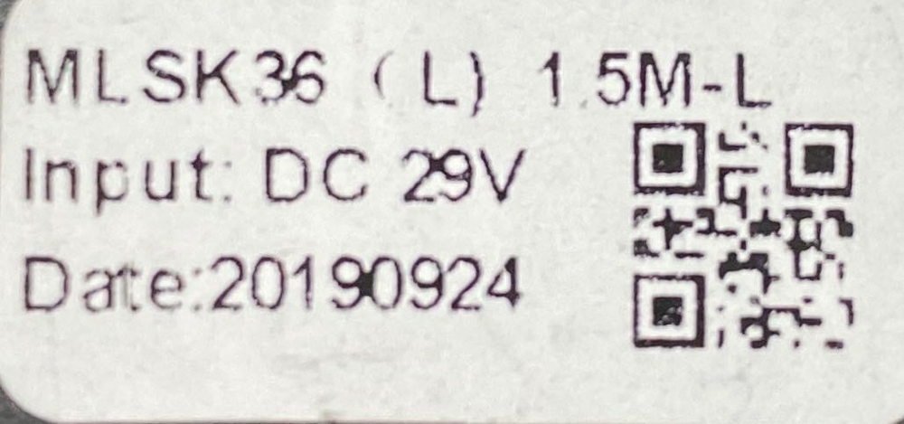 Mulin Electric Switch - MLSK36 Left (L) 2 Button Power Recliner Switch