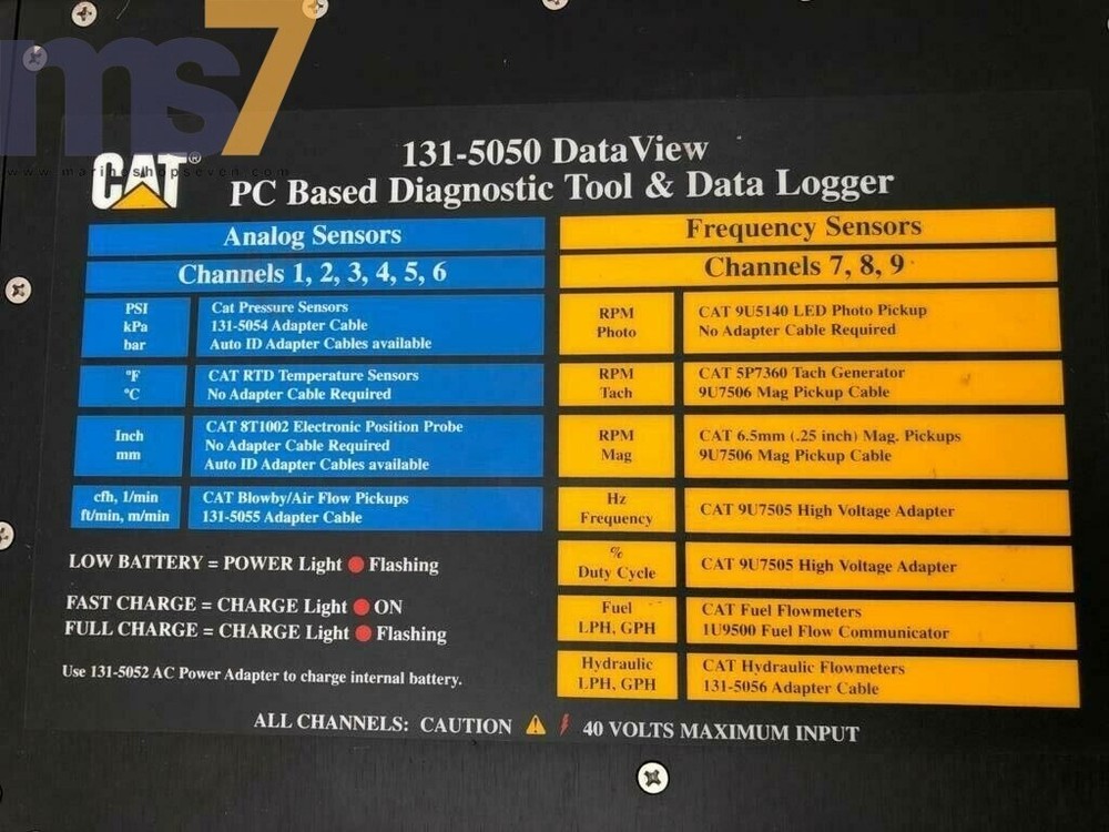 131-5050 DATA VIEW PC BASED DIAGNOSTIC & DATA LOGGER FOR CATERPILLAR CAT