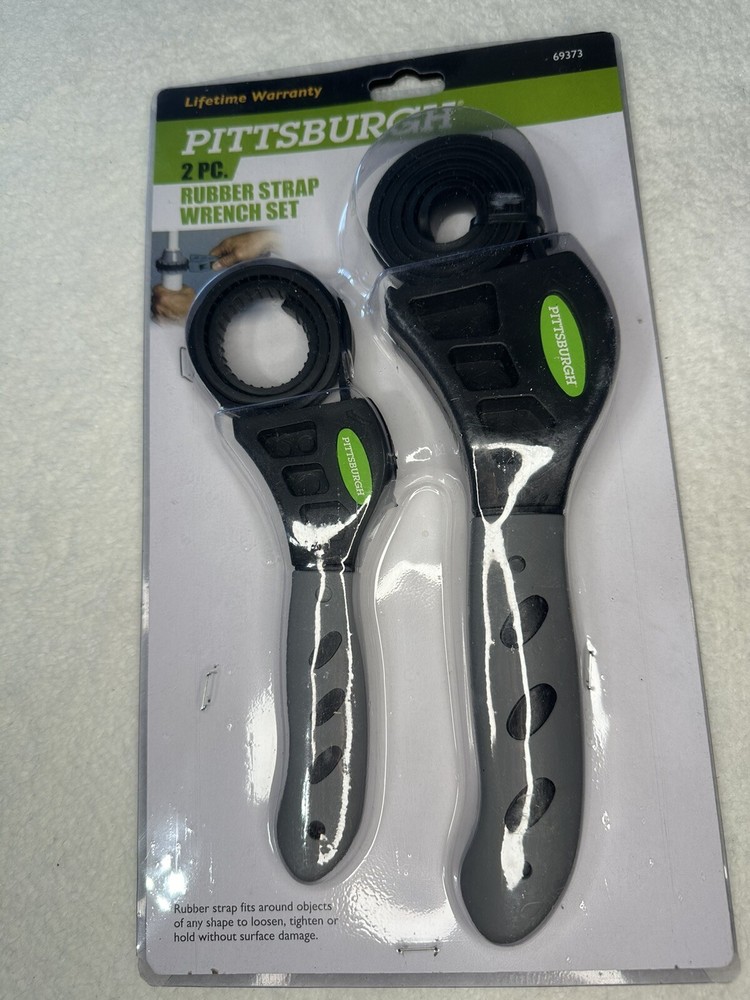 PITTSBURGH Rubber Strap Wrench Set - 2 Piece - New