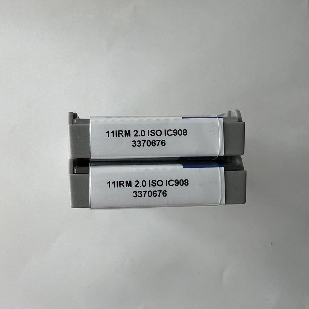 ISCAR / 11IRM2.0ISO IC908 / Industrial indexable carbide inserts 5 Pcs