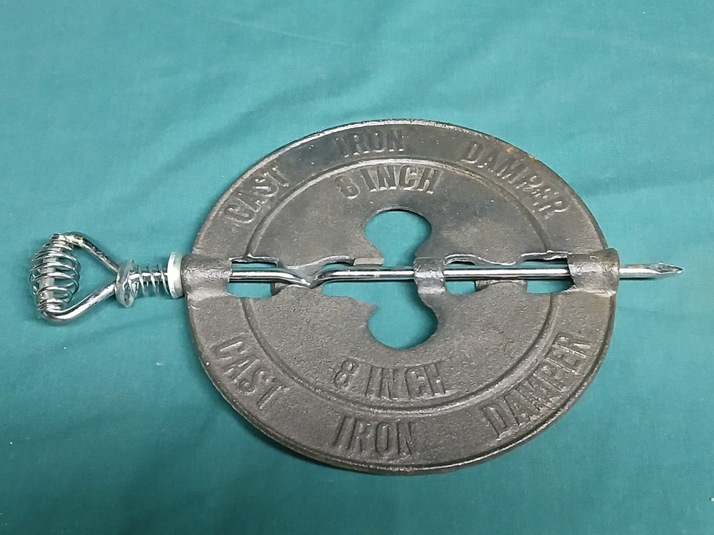 8 inch cast iron damper with spring shaft
