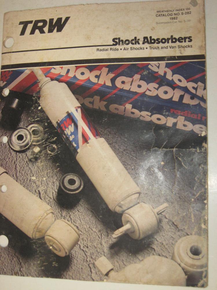 1982 TRW Shock Absorbers Catalog, 26 pages, # S-282