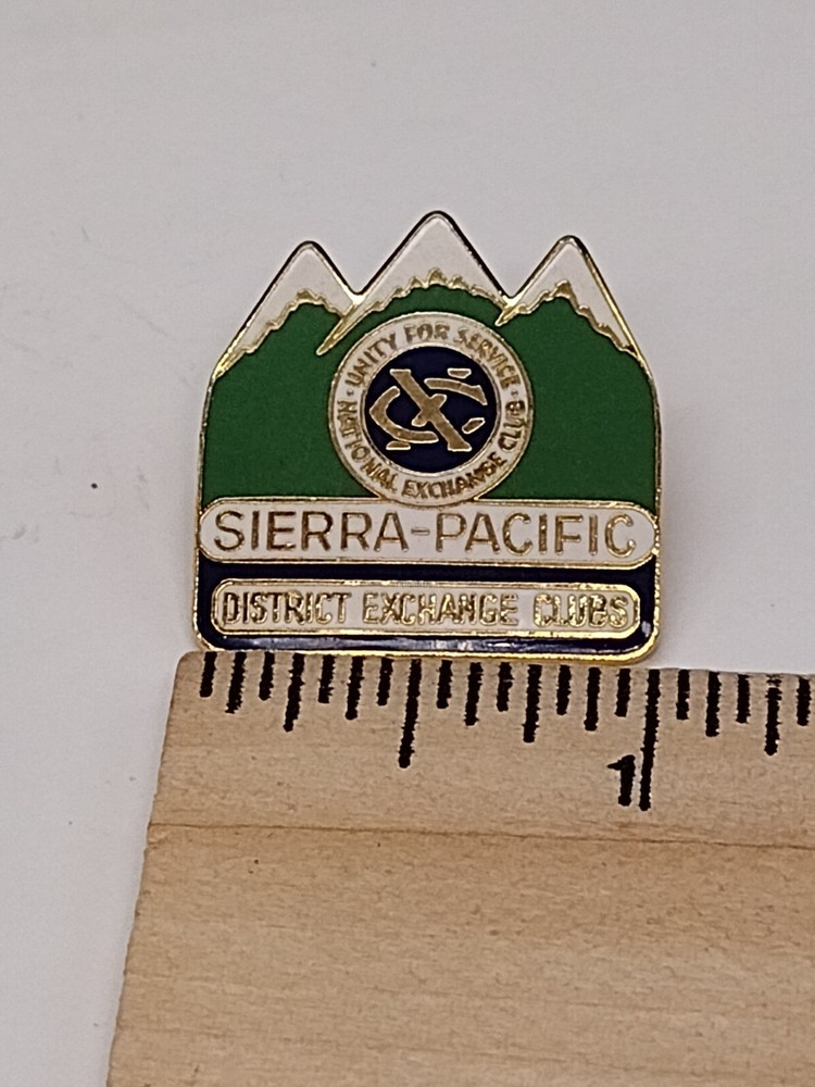 SIERRA-PACIFIC District Exchange Clubs Lapel Pin