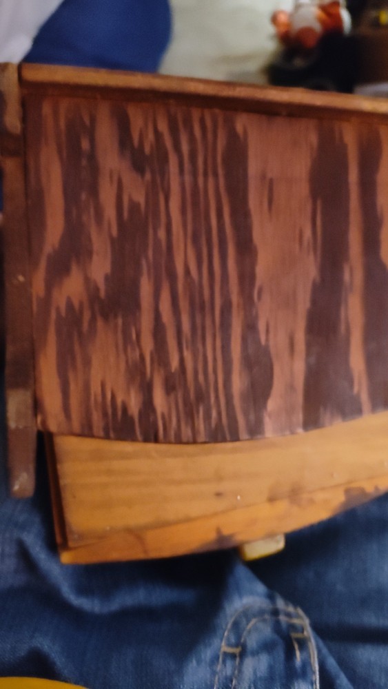 vintage wooden letter holder