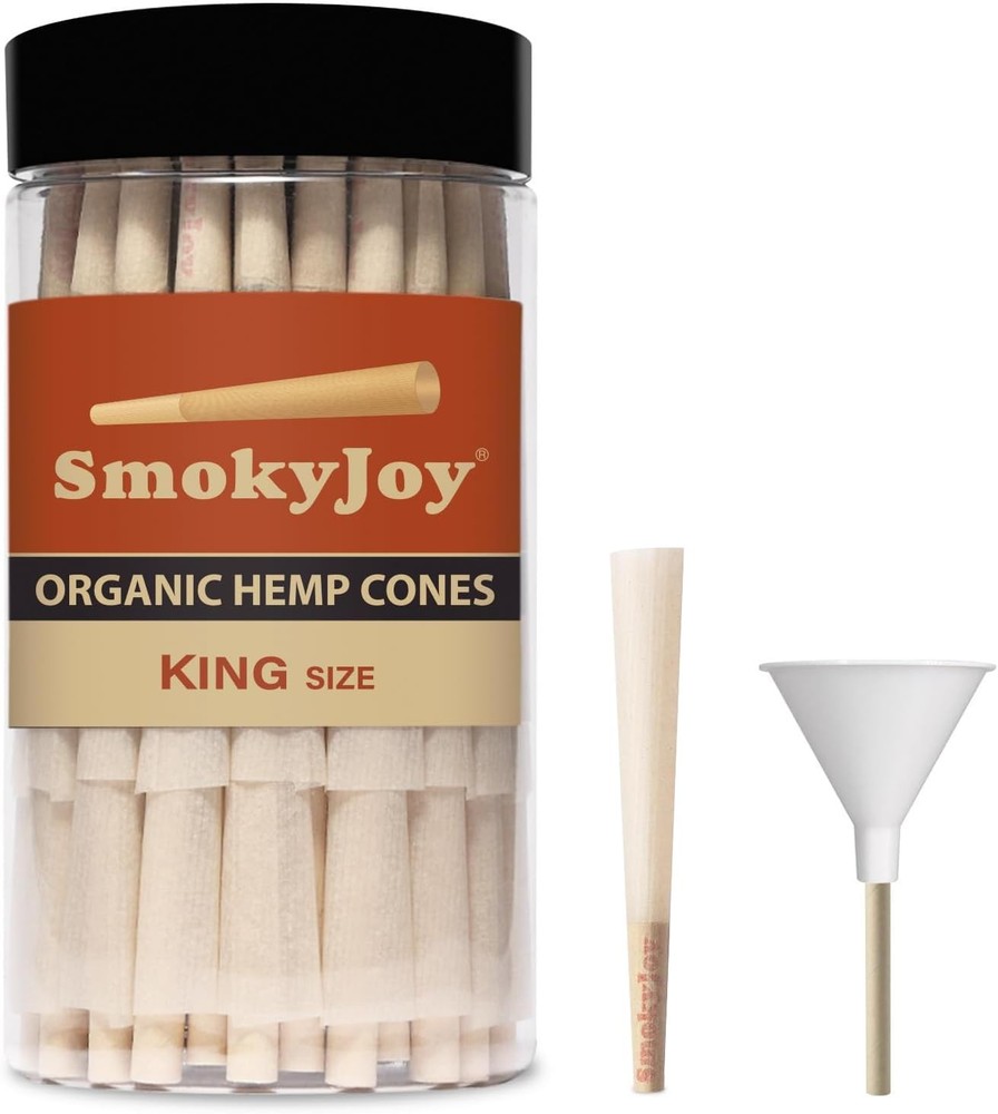 50 Pack King Size Cones - Pre Rolling Rolled Preroll Papers with Filter Tips ...