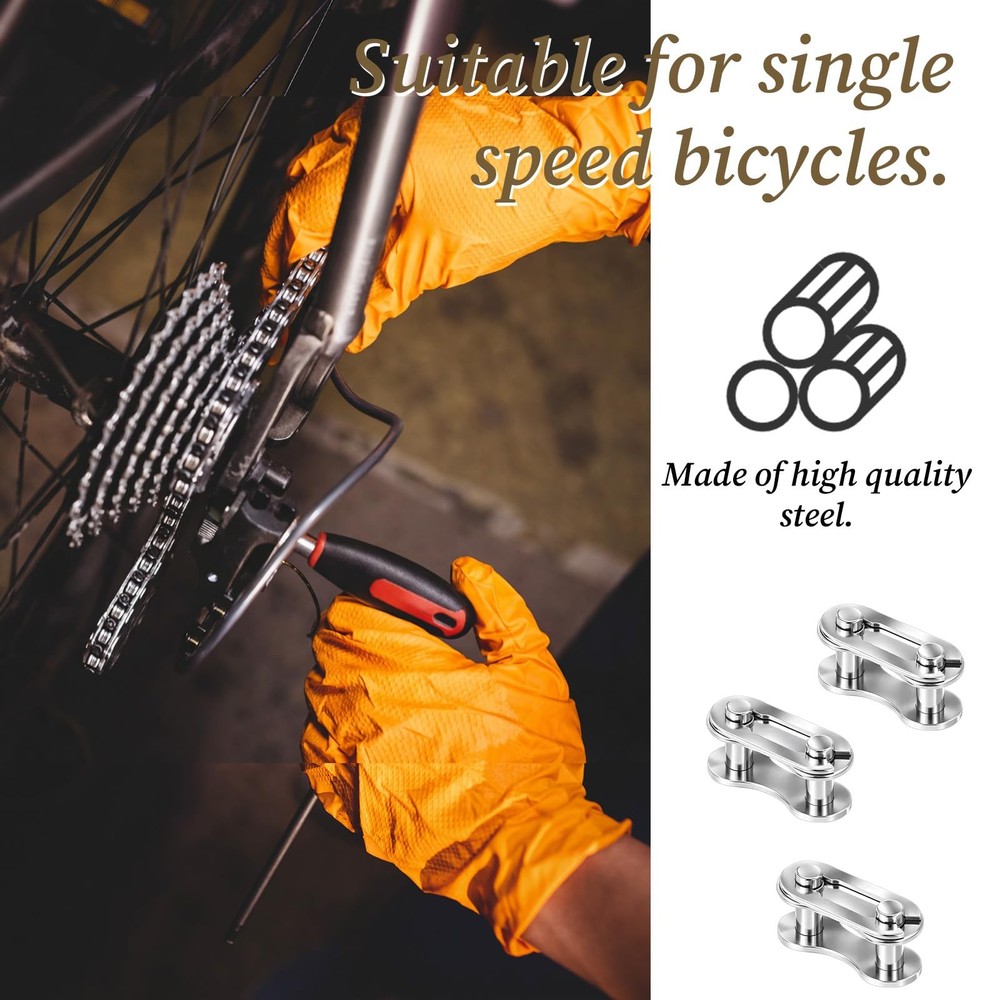 10 Pairs Bike Chain Master Link for Bicycle Missing Link, Single Speed Chain ...