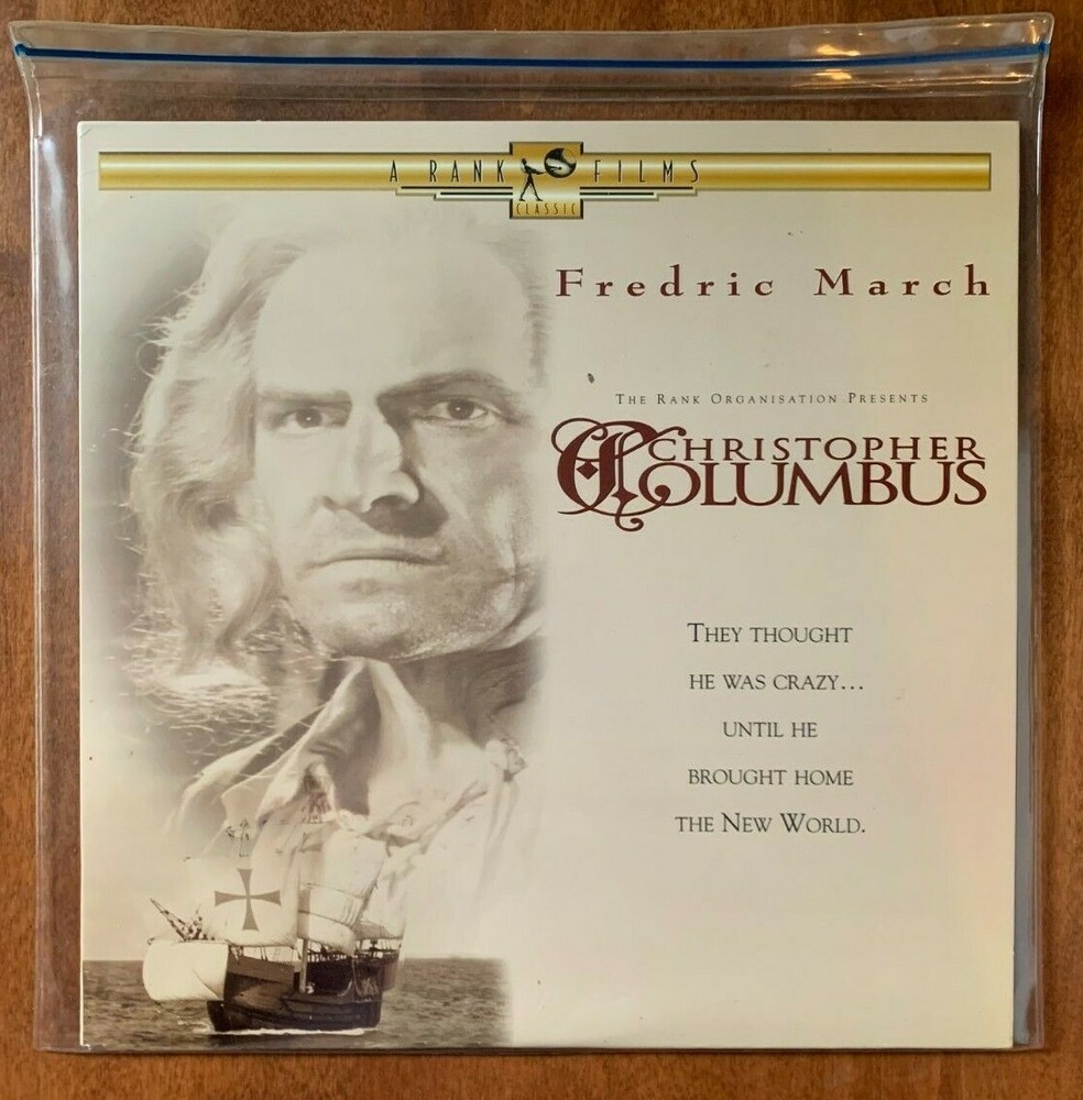 CHRISTOPHER COLUMBUS Laserdisc Fredric March