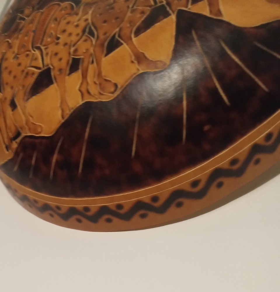 Peruvian Hand Carved Gourd