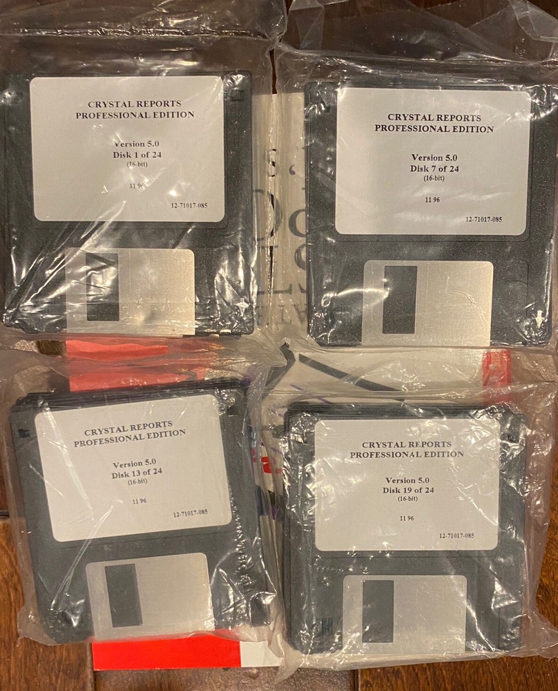 SEAGATE CRYSTAL REPORTS PROFESSIONAL 5.0 PC SQL DATABASES 16Bit 3.5" DISKS B4509