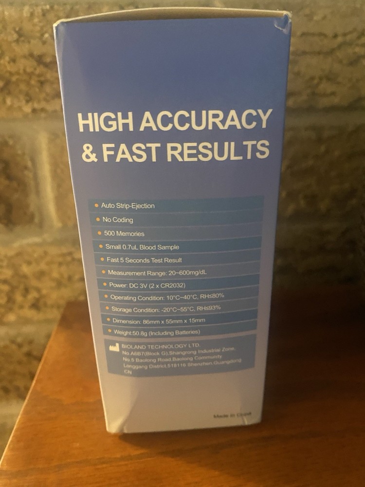 Blood Glucose Meter NEW EXP 09/2030