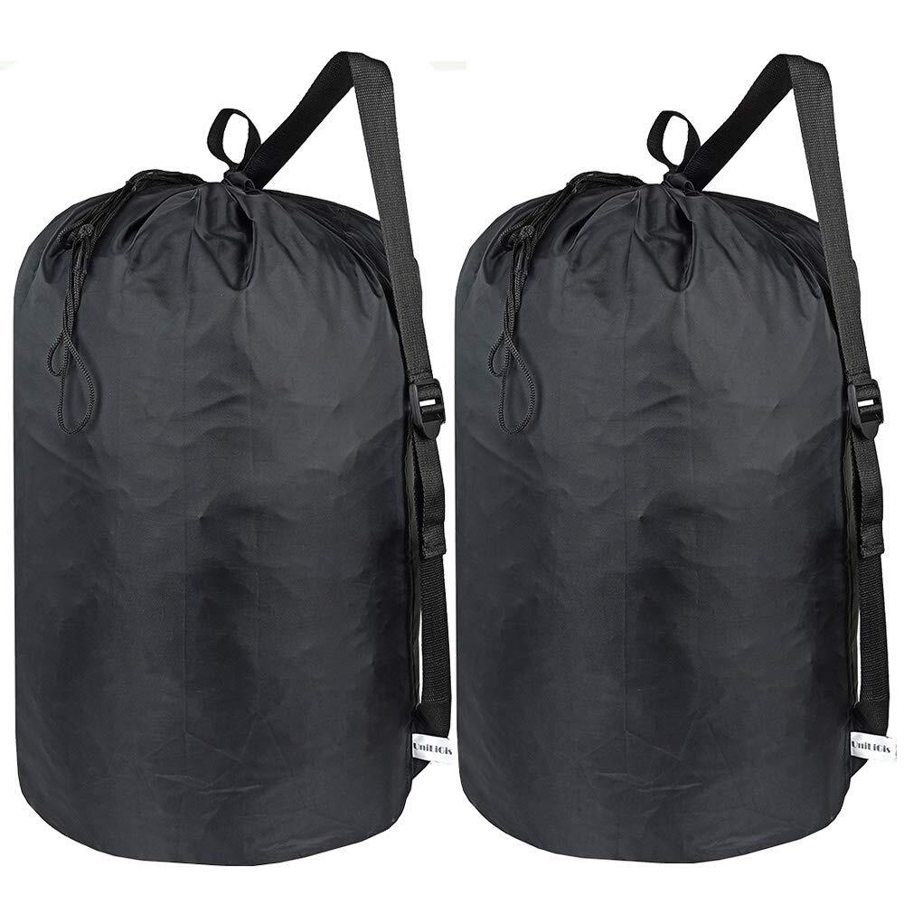 2 Pack Washable Laundry Bag With Strap Laundry Backpack With Drawstring Combined