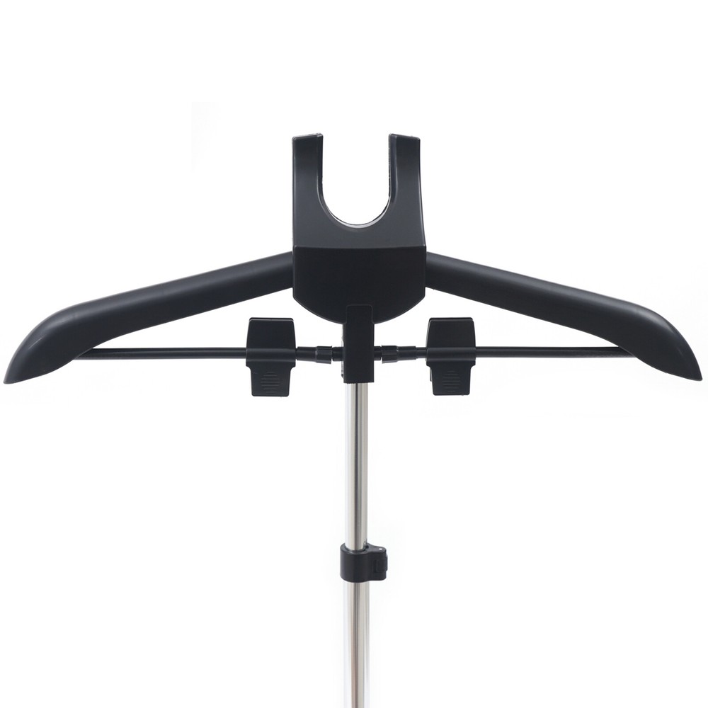 Foldable Ironing Steamer Hanger Bracket Garment & Clothes Drying Stand