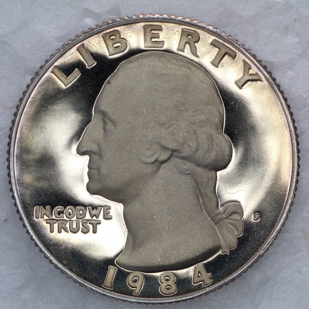 1984S CLAD Proof Washington Quarter UNCIRCULATED