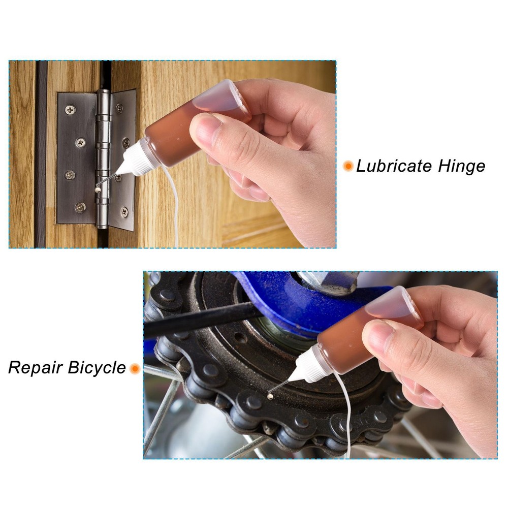 10Pcs Needle Tip Bottle Precision Plastic Applicator with White Cap 20ml