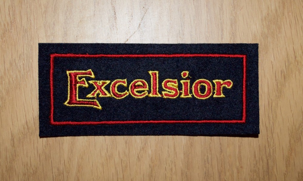 CLASSIC EXCELSIOR MOTORCYCLES EMBROIDERED PATCH
