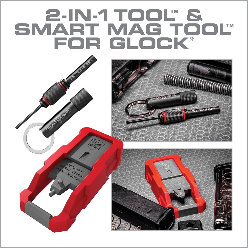 Real Avid Glock Armorer Tool Kit – 2 in 1 Multitool with Sight Tool Punch Tool