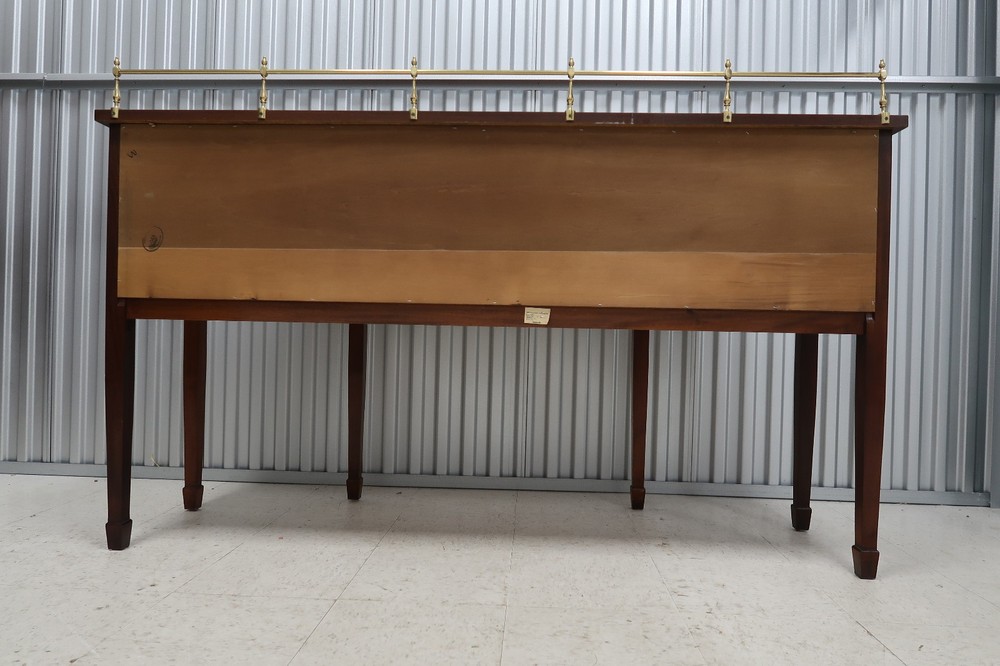 Thomasville Mahogany Collection Sideboard With Brass Gallery