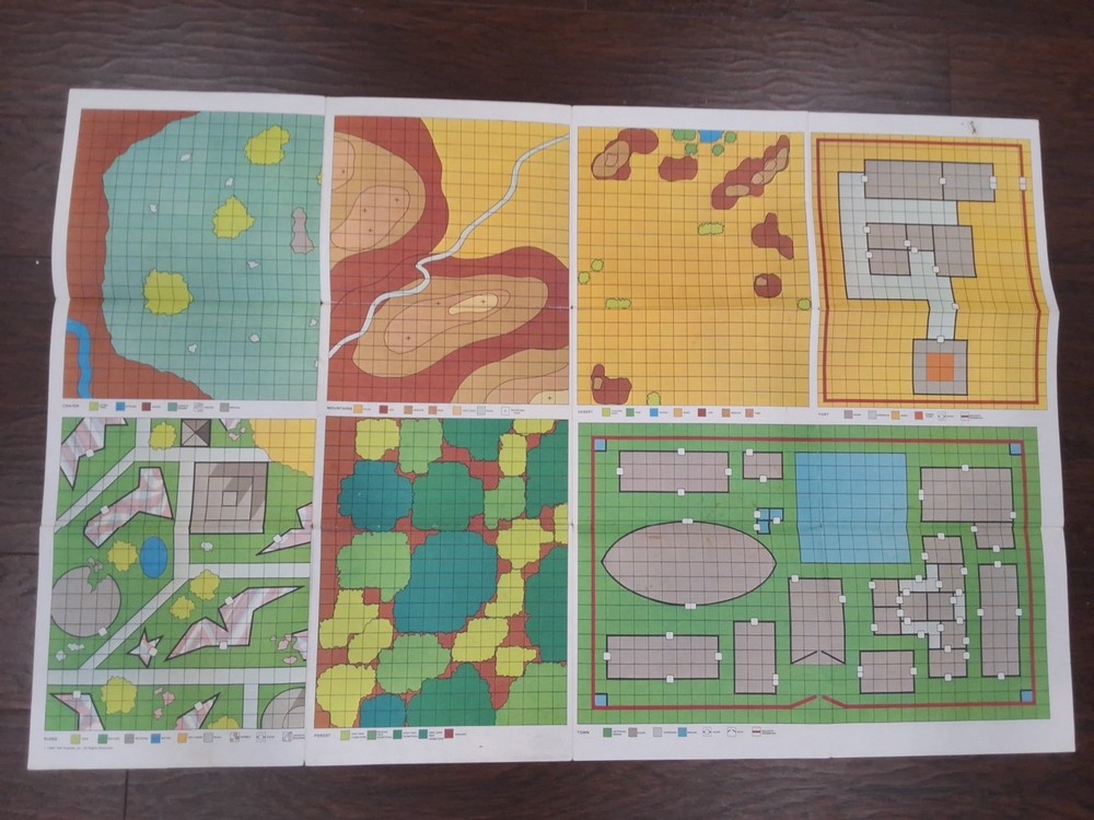 TSR Star Frontiers Alpha Dawn - Poster Map Only!
