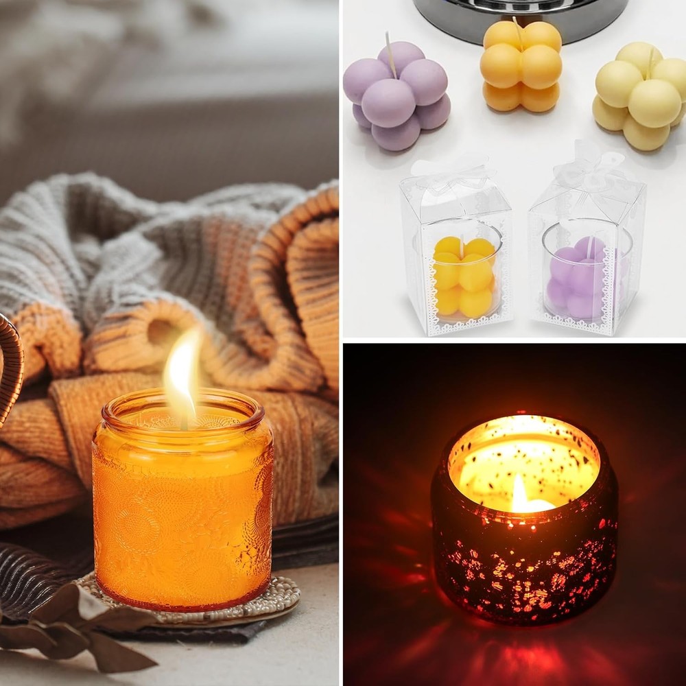 Candle Making Kit, Scented Candles Kit Medium, Black Melt Warmer