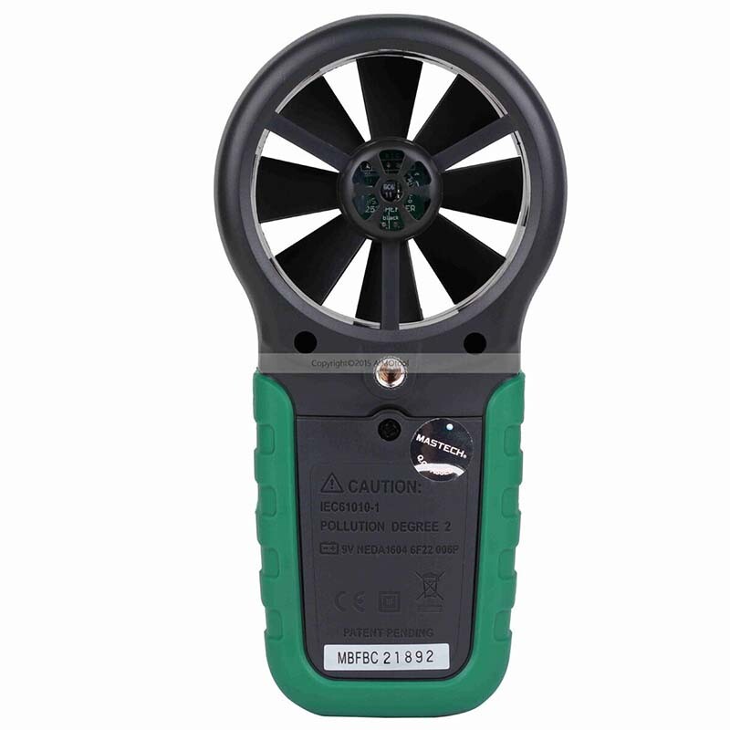 MASTECH MS6252A Handheld Digital Anemometer Wind Speed Meter Air Flow Tester