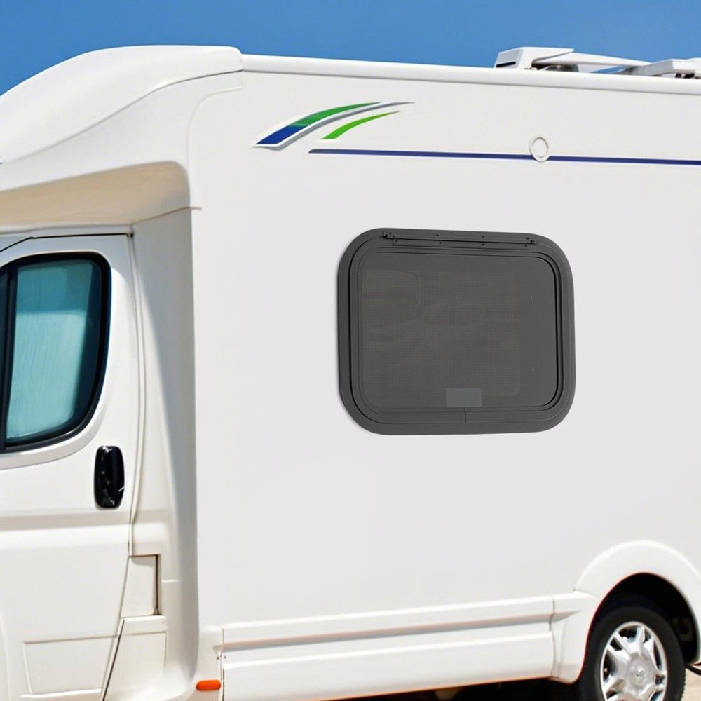 RV Exit Window W/ Trim Ring and Screen RV Exit Window Replacement 22*15"