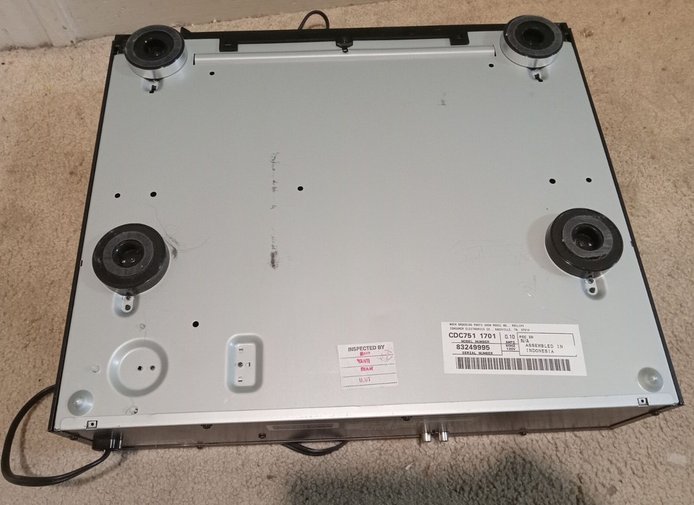 Philips CDC 751 Compact Disc Carousel Changer - No Remote or Cables