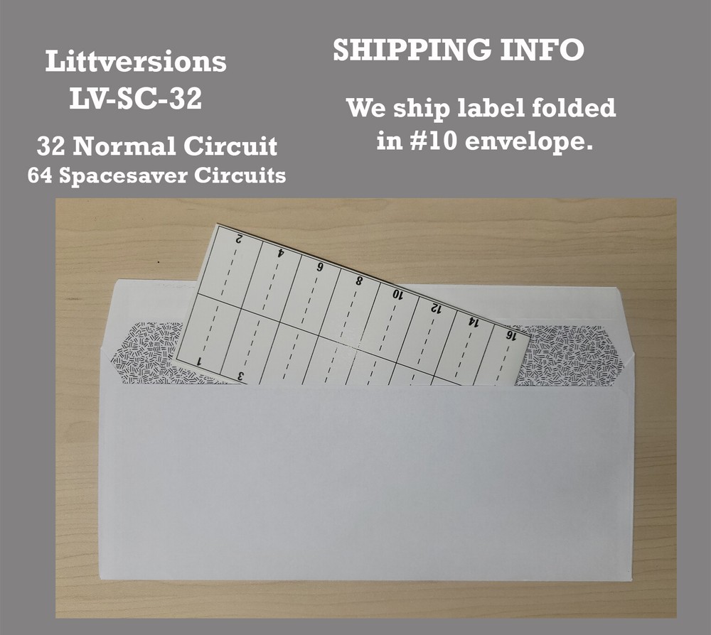 Square D /Schneider Circuit Breaker Directory Panel Replacement Labels LSDL