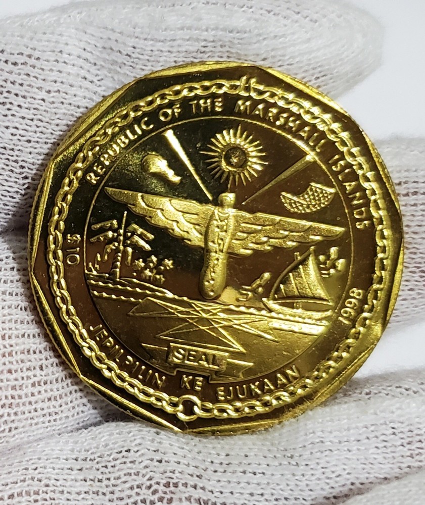 1998 Marshall Islands $10 Yamato Coin Token