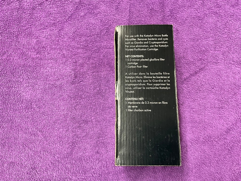 KATADYN PERSONAL MICRO WATER BOTTLE REPLACEMENT MICROFILTER NEW