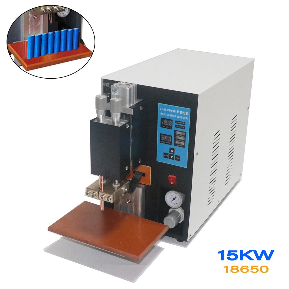 Dual Pulse Battery Spot Welder Microcomputer Machine Battery Pack PR50