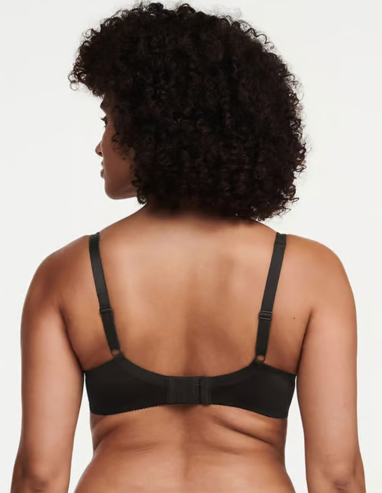 Chantelle 40C Basic Invisible Smooth Custom Fit Bra 1241 NWOT Black