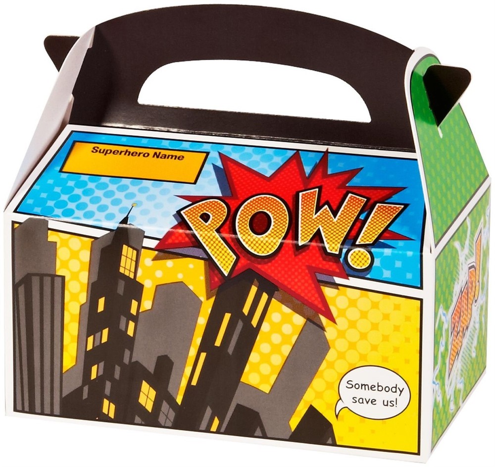 Superhero Comics Empty Favor Boxes