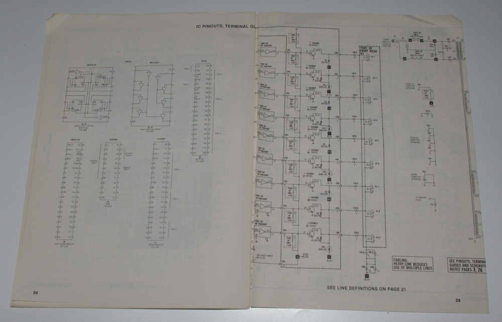 SAMS Computer Facts CP3 IBM Printer Model 5152-002 Technical Service Data
