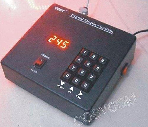 Token Display System, One control with 2 parallel displays in 4" Digits ,