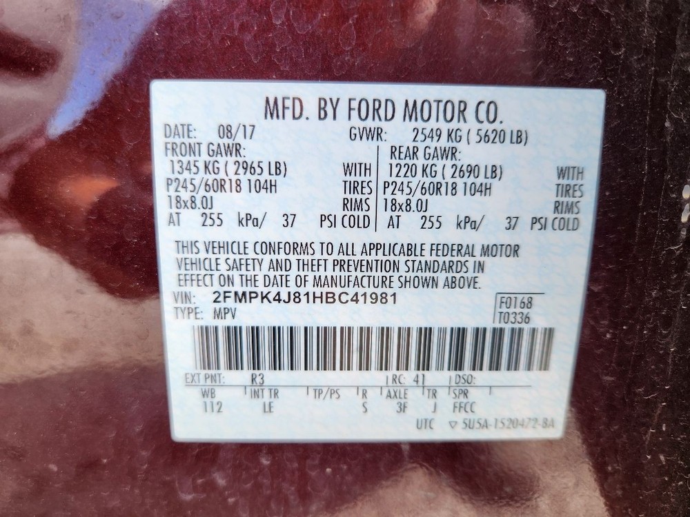 Speedometer Cluster MPH Fits 16-18 EDGE 3544271