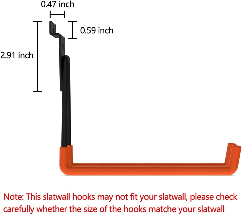 Intpro Slatwall Hooks Accessories Utility 12pack