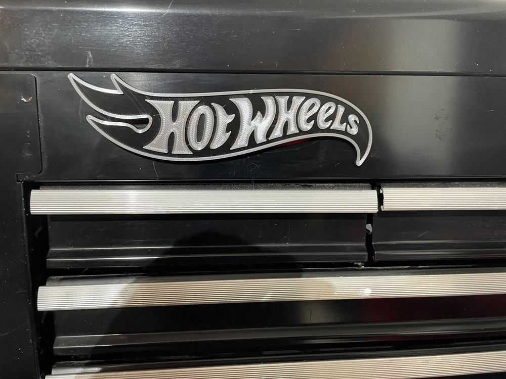 Hot Wheels 3D Printed Tool Box Badge.