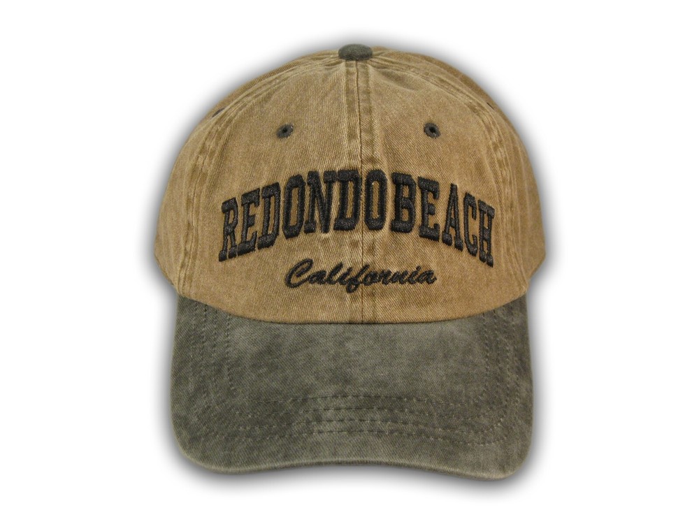 Brown and Black Redondo Beach Washed Baseball Cap