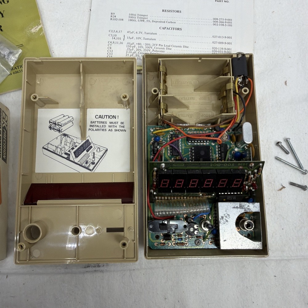 B+K Precision 1827 6 Digit Frequency Counter in Box - Untested But Powers On