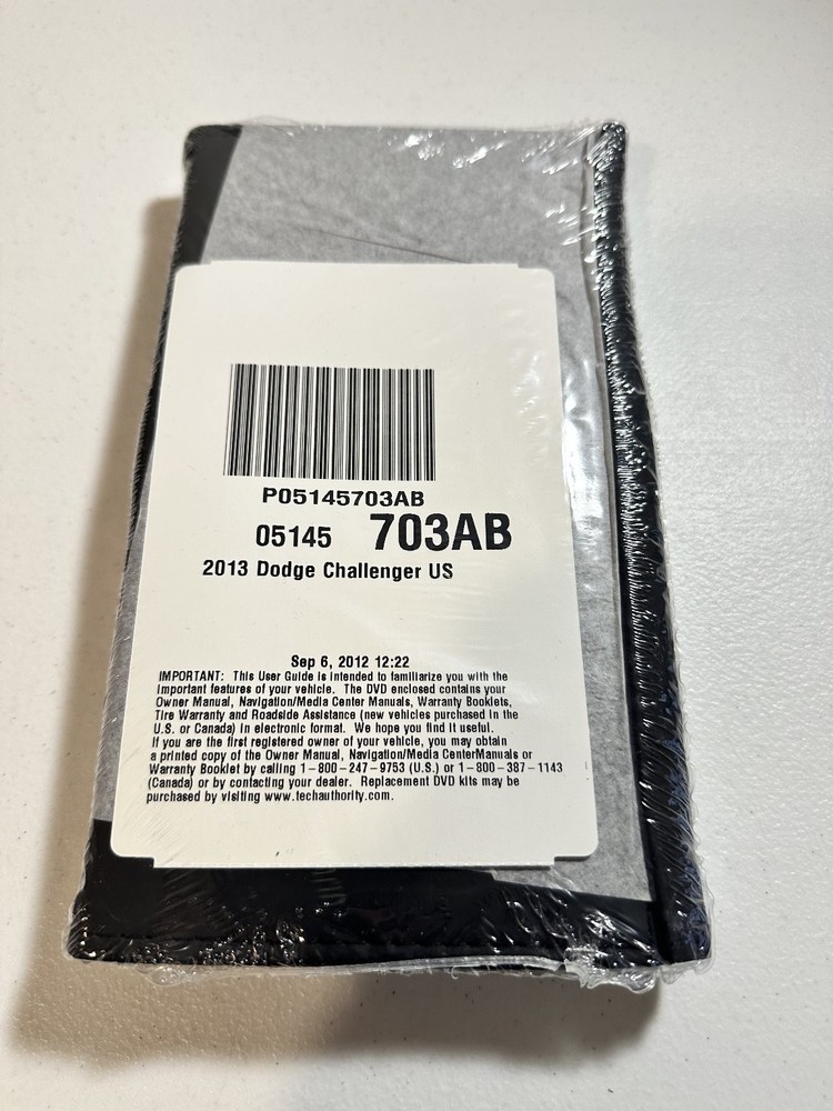 2013 Dodge Challenger Owner's Manual Set