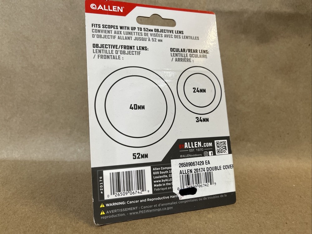 Allen Double Scope Cover 17” 20174