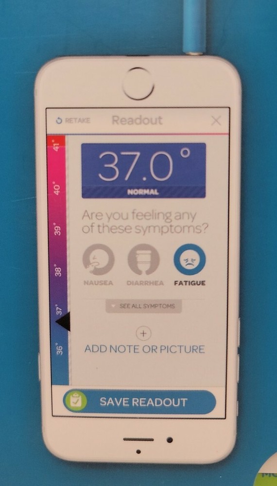 Kinsa Smart Digital Thermometer - KSA004 For iPhone, Android.