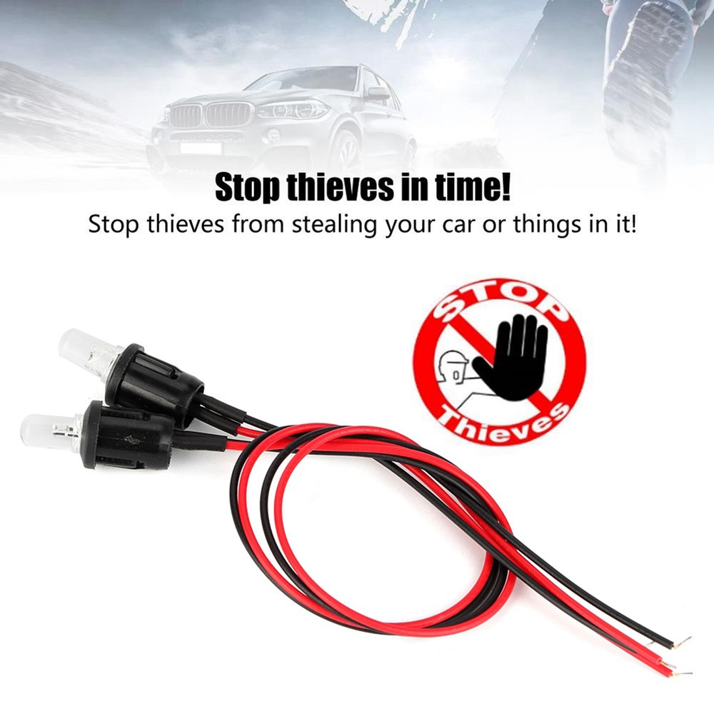 1 Pair DC 12V Car LED Alternating Alarm Dash Mount Light